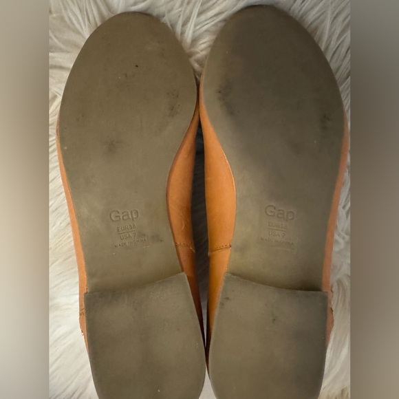 Gap Cognac Leather Booties Sz 7 - Picture 7 of 9